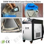 500W Laserski čistilni stroj za aluminijasto kolo